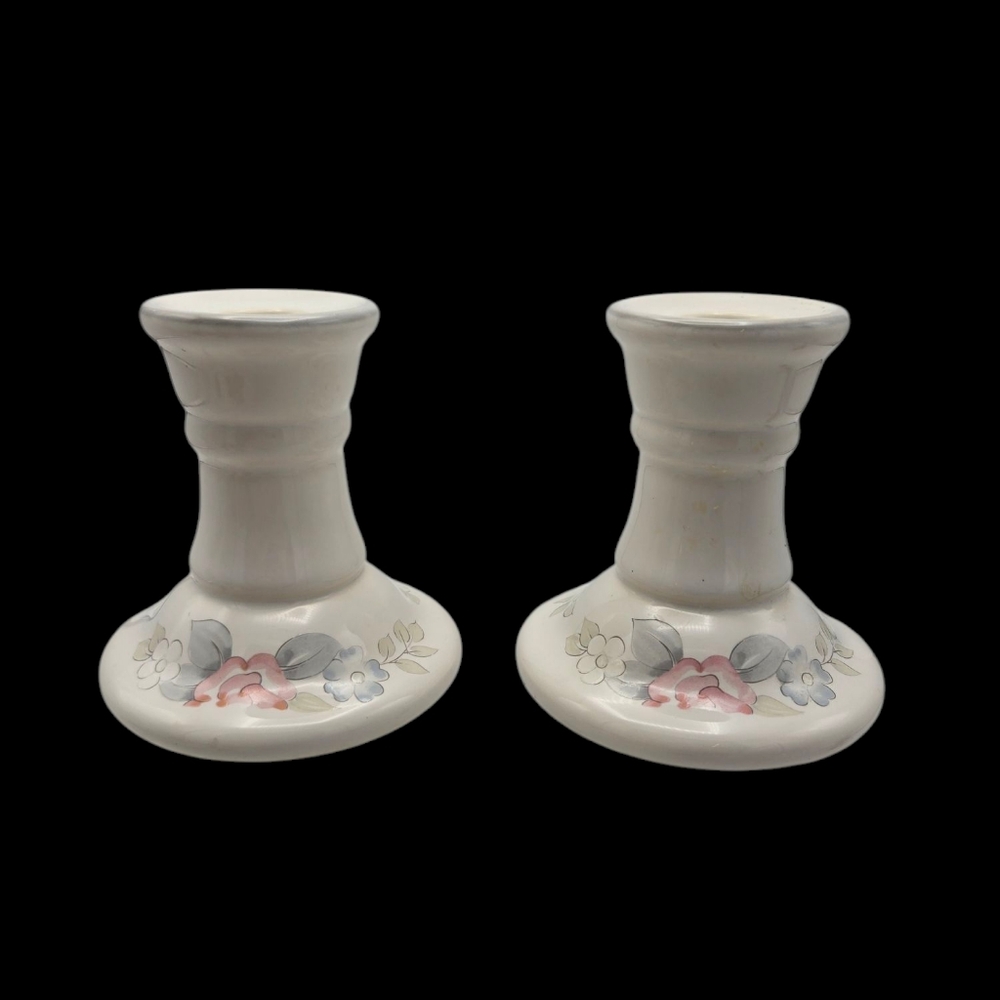 Vintage Pfaltzgraff Wyndham Candle Holders Set of 2